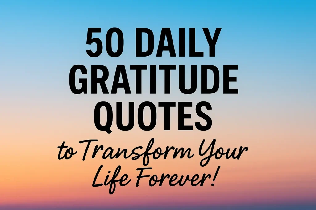 Gratitude Quotes