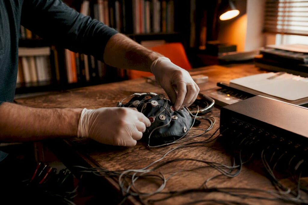 Quantum physics experiment setup hands-on