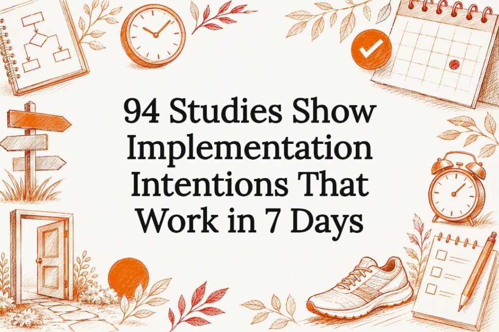 Implementation intentions research title card