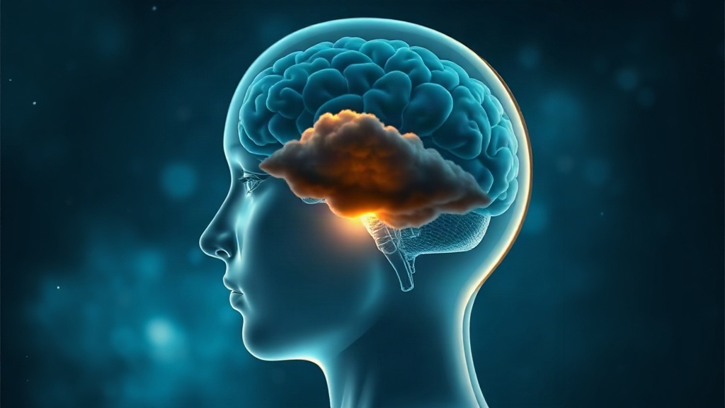 Brain with a shadowy area being lit by gold light, showing why it's hard to learn from failure and how facing it helps you manifest