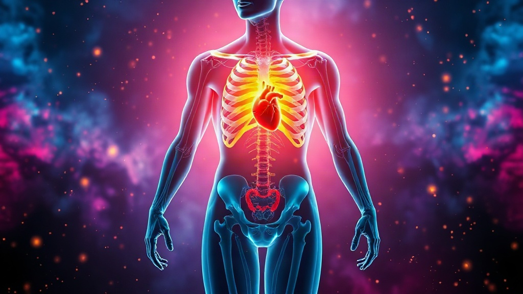 3D anatomical figure mid-stride with a glowing chest, illustrating the small-first-step trick for how to get motivated when you have no motivation to manifest your goals