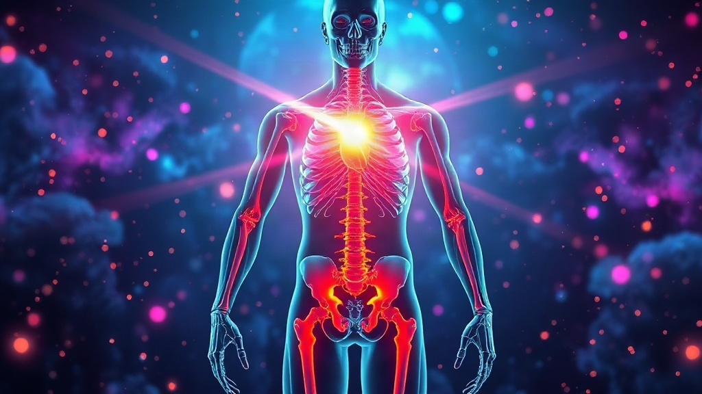 Glowing 3D render of the human circulatory system and heart connected to the brain, showing how blood pressure affects memory naturally