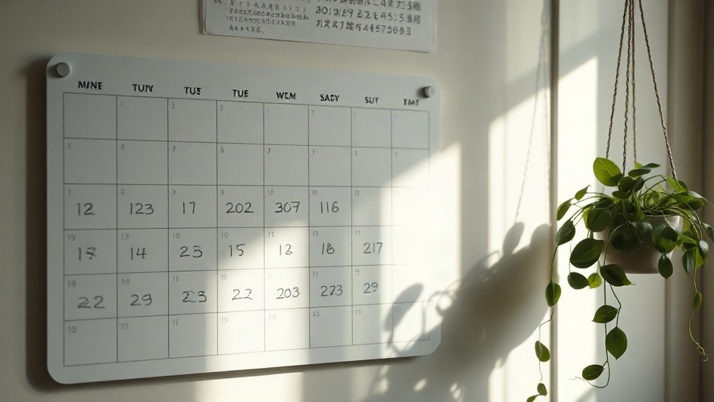 Tracking Manifestation Results A calendar with daily marks, tracking consistency in a manifesting lab test