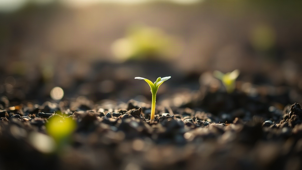 Green sprout growing from soil, a symbol of how interest develops in 4 phases for learning
