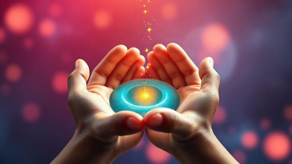 Hands holding a glowing orb with drifting golden sparks, representing how to protect your NEAT and daily movement habits