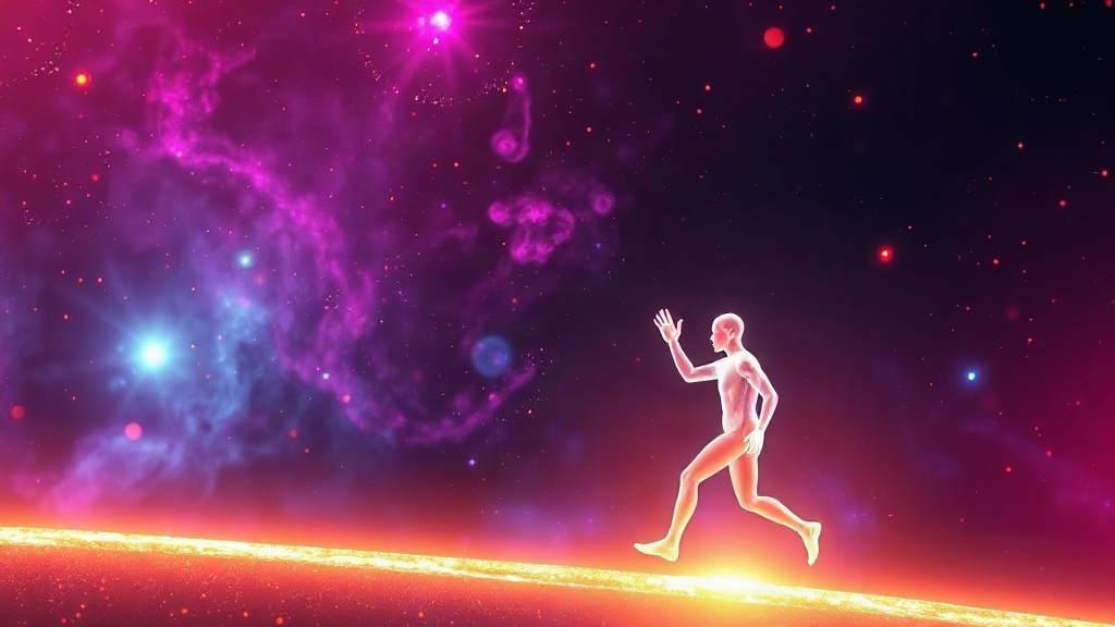 Translucent figure getting back up after a fall, showing that learning to fail comes before learning to win