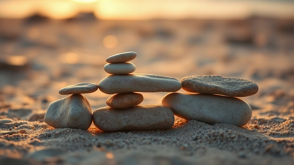 Stacked stones in graduated sizes, a visual comparison of how much different things raise dopamine