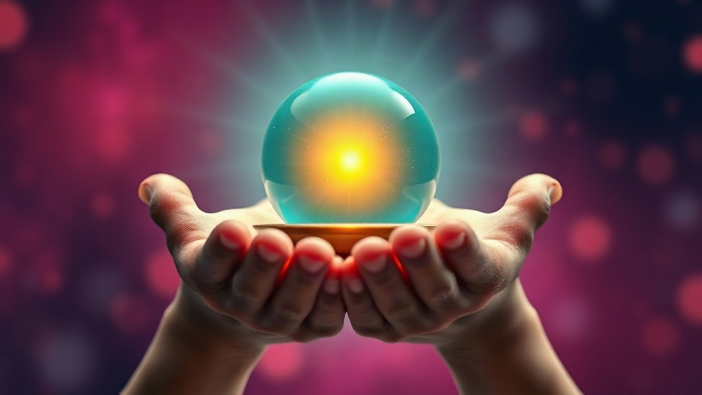 Hands holding a glowing orb of light, representing knowing your own values before you choose a partner
