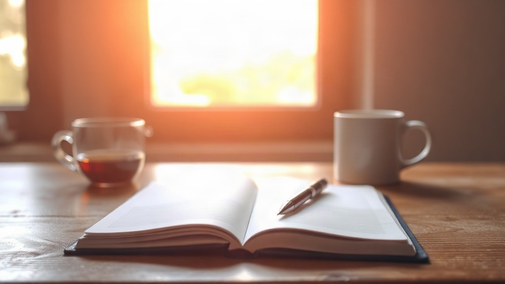 Finding Your Life's Task Open journal and pen by a sunlit window, ready for finding your life's task